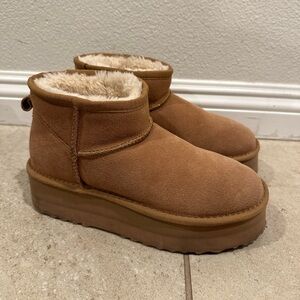 Women's Tan Suede Ankle Boots